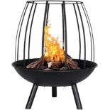 BRAND NEW LA HACIENDA STEEL CAGE FIREPIT R17-8