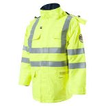 12 X BRAND NEW ROOTS PREMIUM HIGH VIZ WORK JACKETS SIZE XXXXL R13.1