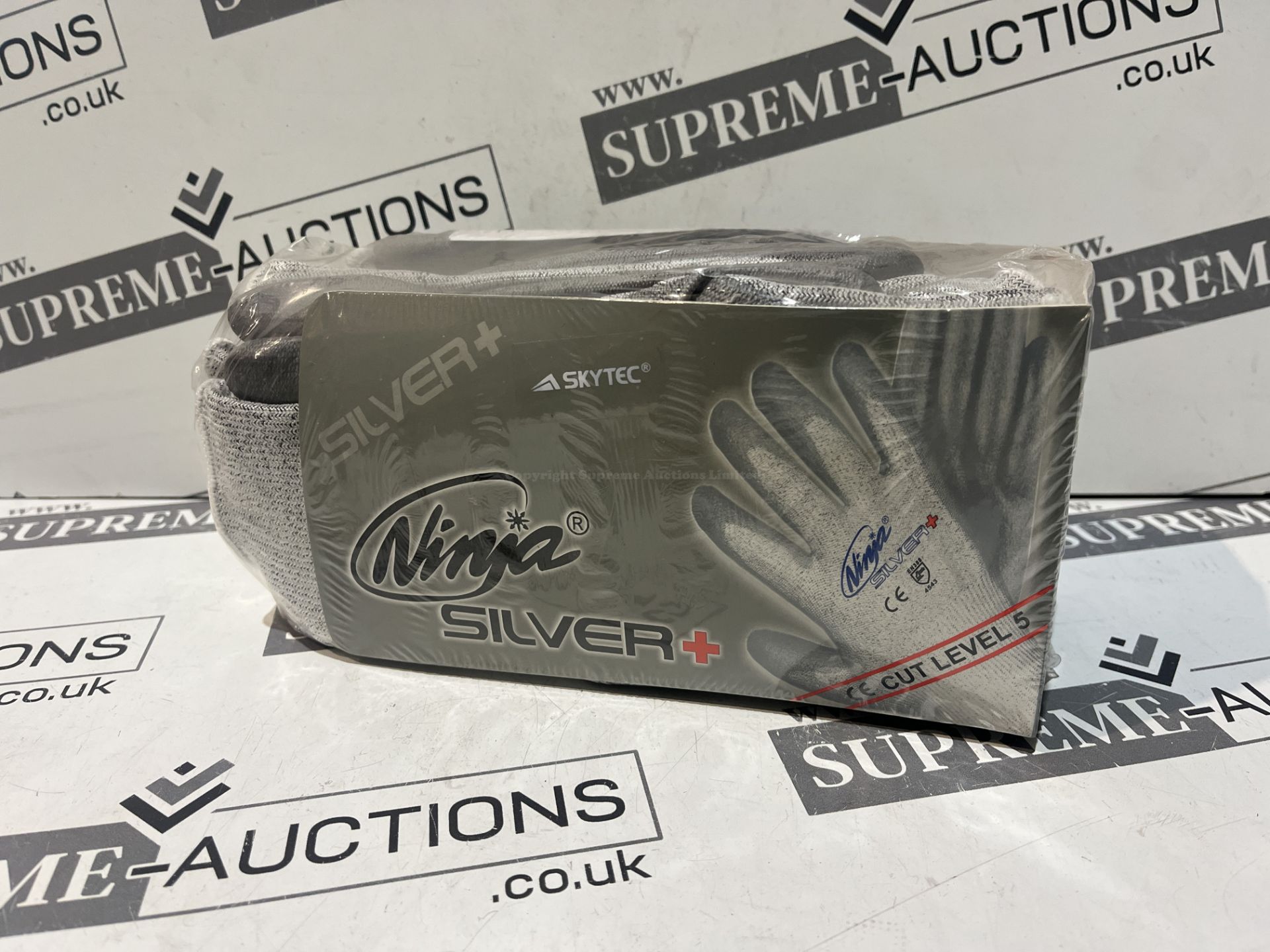 120 X BRAND NEW PAIRS OF NINJA SILVER PROFESSIONAL WORK GLOVES R9-17