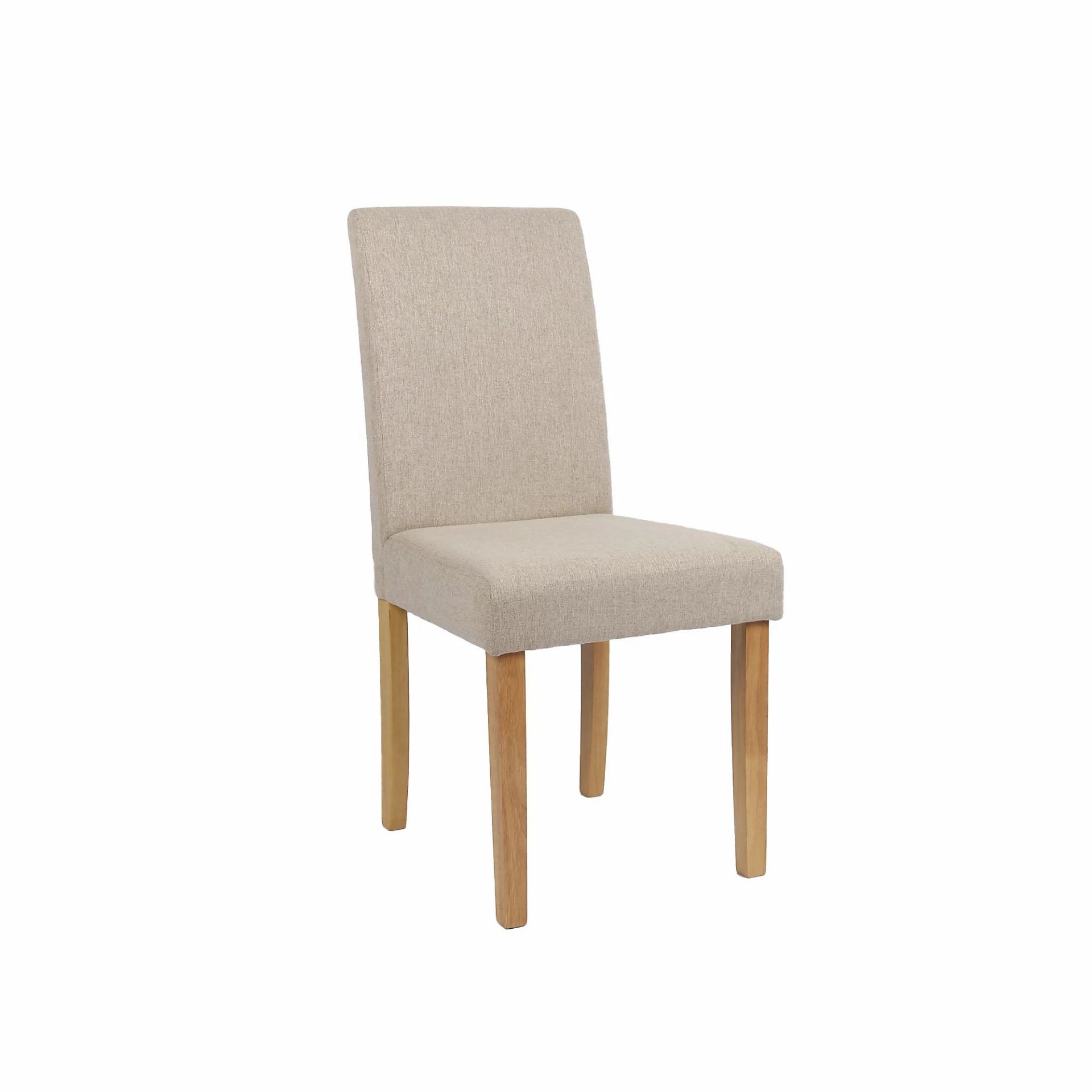 2 X BRAND NEW KIMNU IVORY UPHOLSTERED CHAIRS R10-1