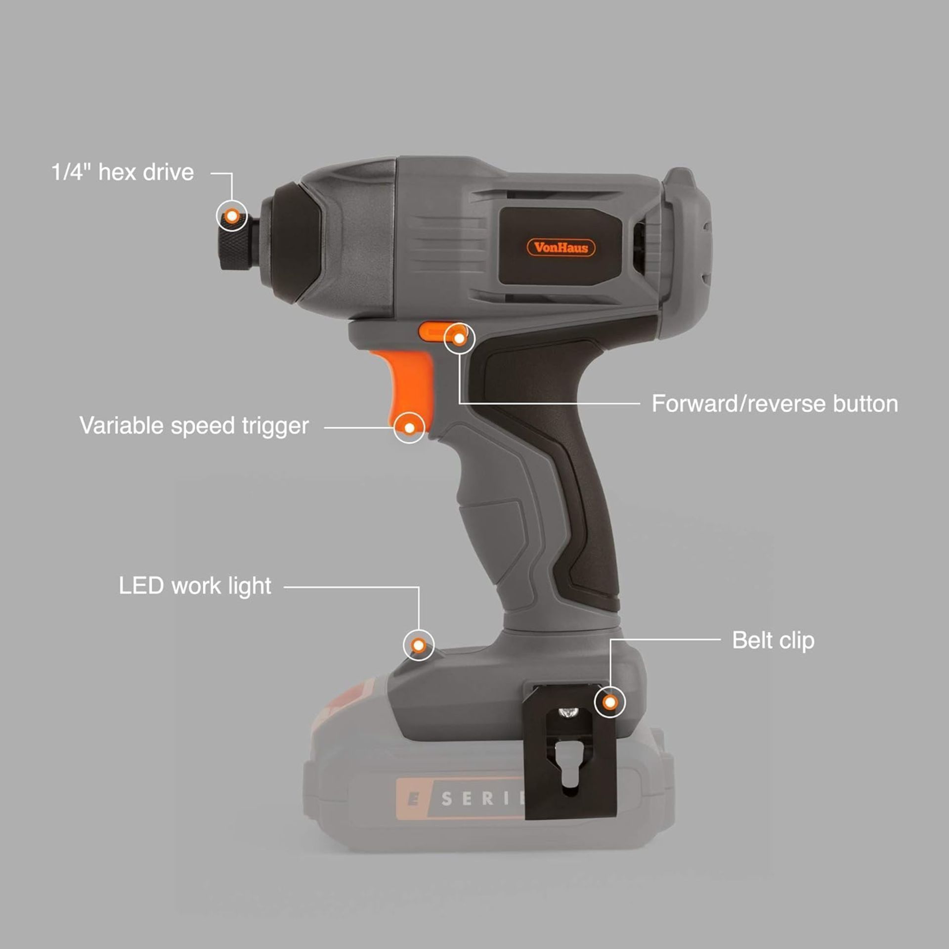 4 X BRAND NEW E-SERIES IMPACT DRILL DRIVERS R10.9 - Bild 2 aus 2