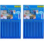 50x BRAND NEW Packs Of 12 Drain Cleaner Sticks - 2 PACKS. RRP £4.99 EACH. Rapid Decomposition: Drain