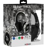 12x BRAND NEW KONIX MYTHICS ARES CAMO DESIGN GAMING HEADSET. (R15-11)