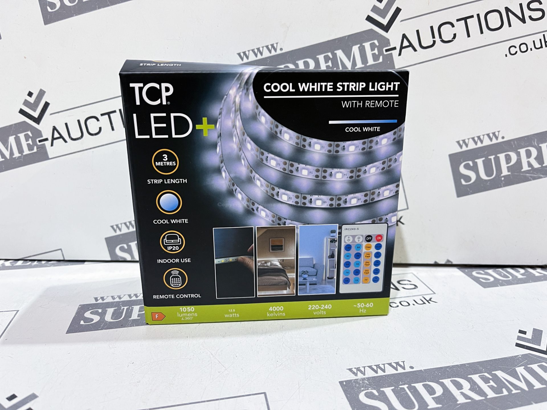 12 X BRAND NEW COOL WHITE STRIP LIGHTS WITH REMOTE 3M R15-7