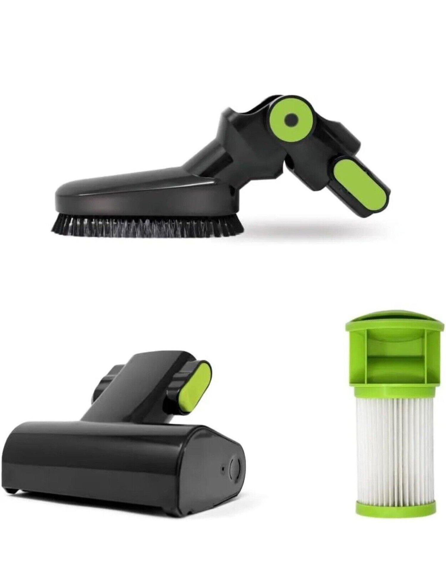 2 X BRAND NEW POLTI SR110 ACCESSORIES KIT INCLUDING MOTORIZED MINI BRUSH, FLEXIBLE BRUSH AND HEPA