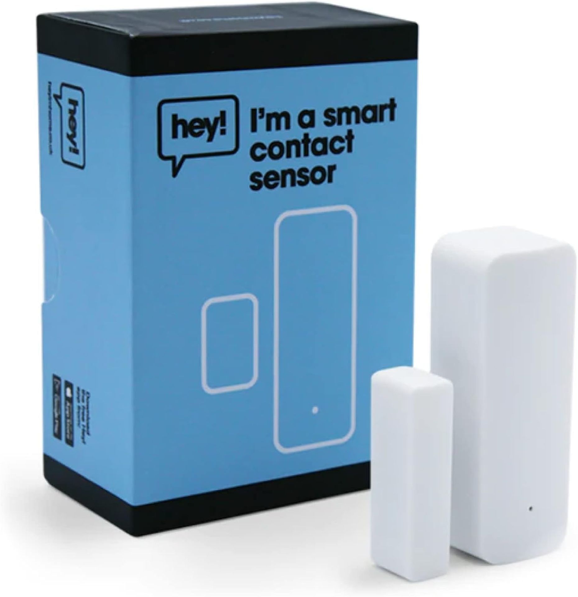 7x NEW & BOXED HEY! SMART Contact Window & Door Sensor. RRP £25 EACH. Contact Motion Sensor Light