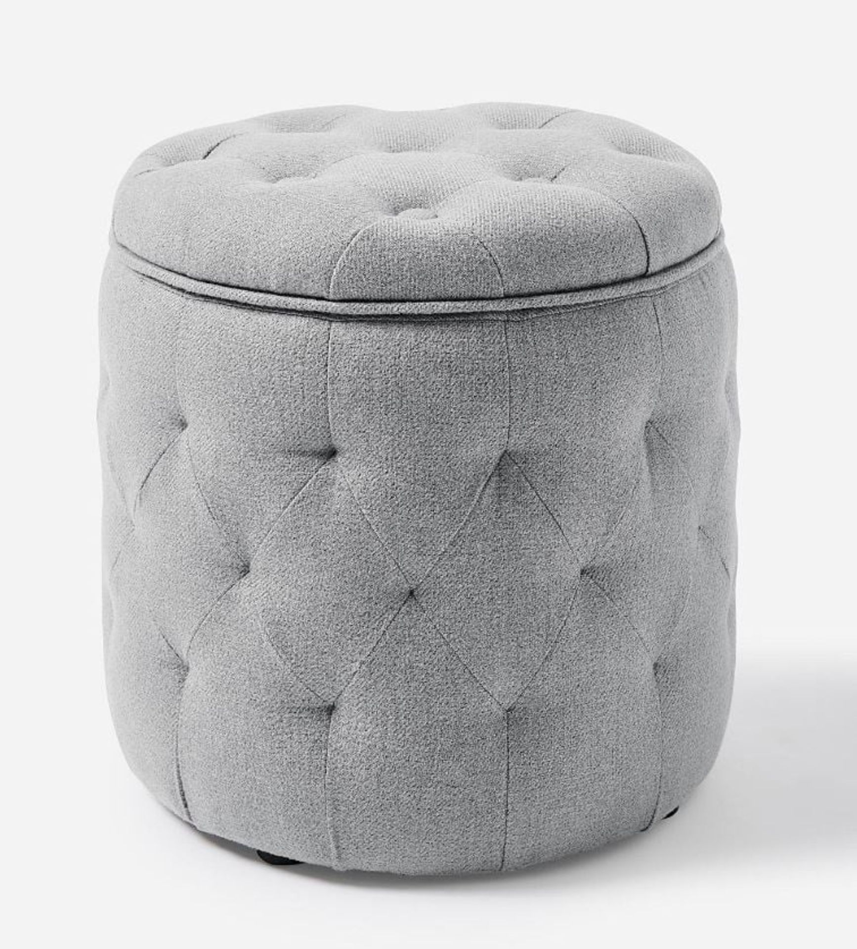 2 X BRAND NEW ARWEN WOOL LOOK STORAGE OTTOMAN RRP £129