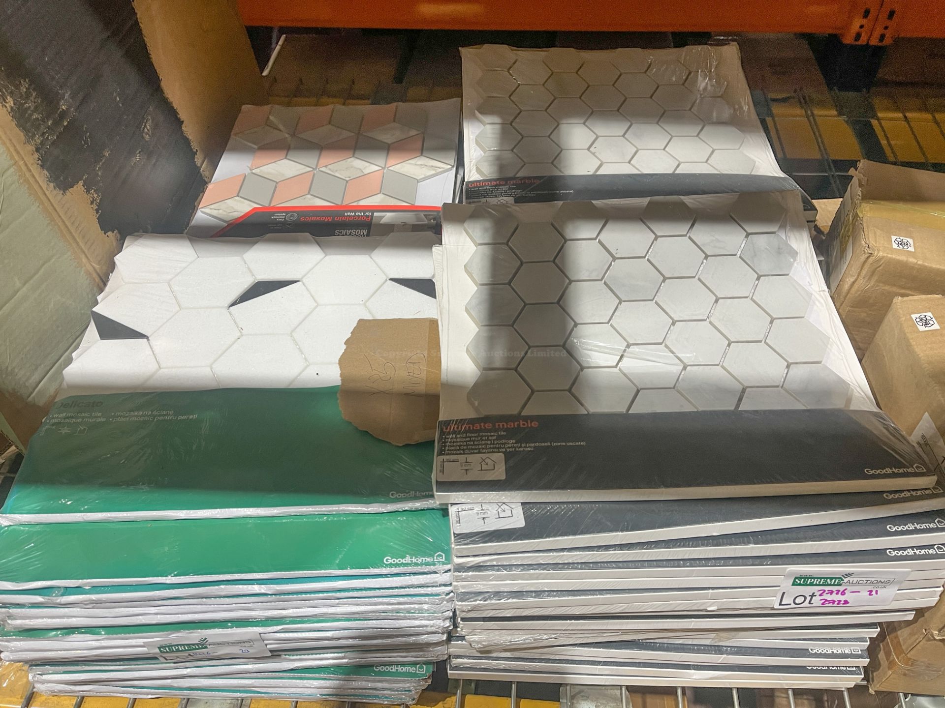 30 X BRAND NEW MOSAIC TILE SHEETS IN VARIOUS DESIGNS R9-10