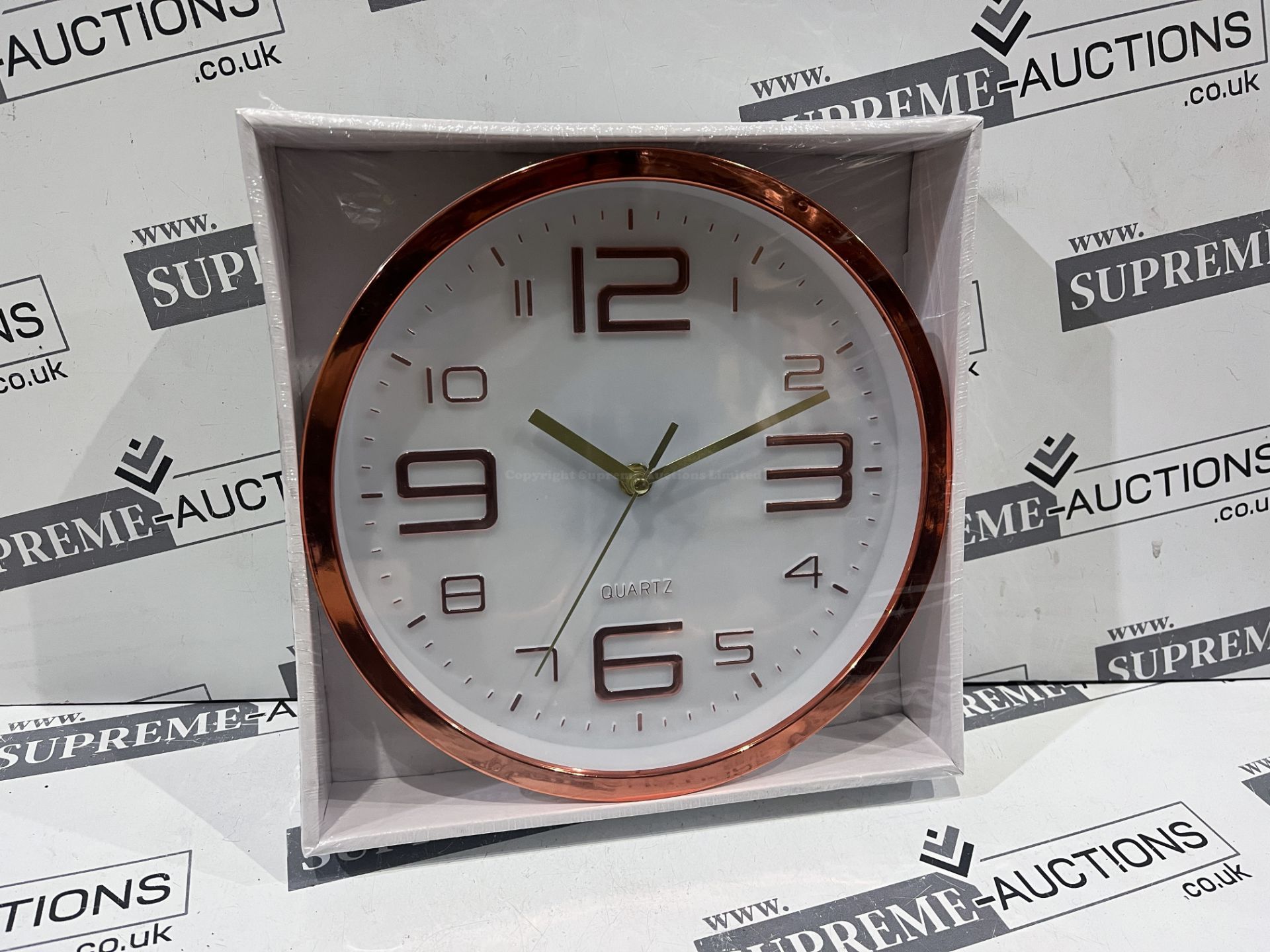 26 X BRAND NEW QUARTZ COPPER WALL CLOCKS R10-5