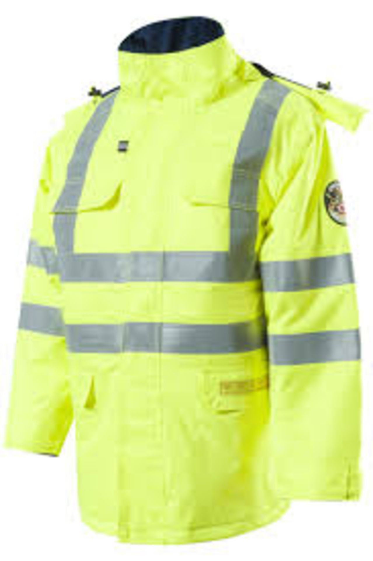 12 X BRAND NEW ROOTS PREMIUM HIGH VIZ WORK JACKETS SIZE XXXXL R13.1