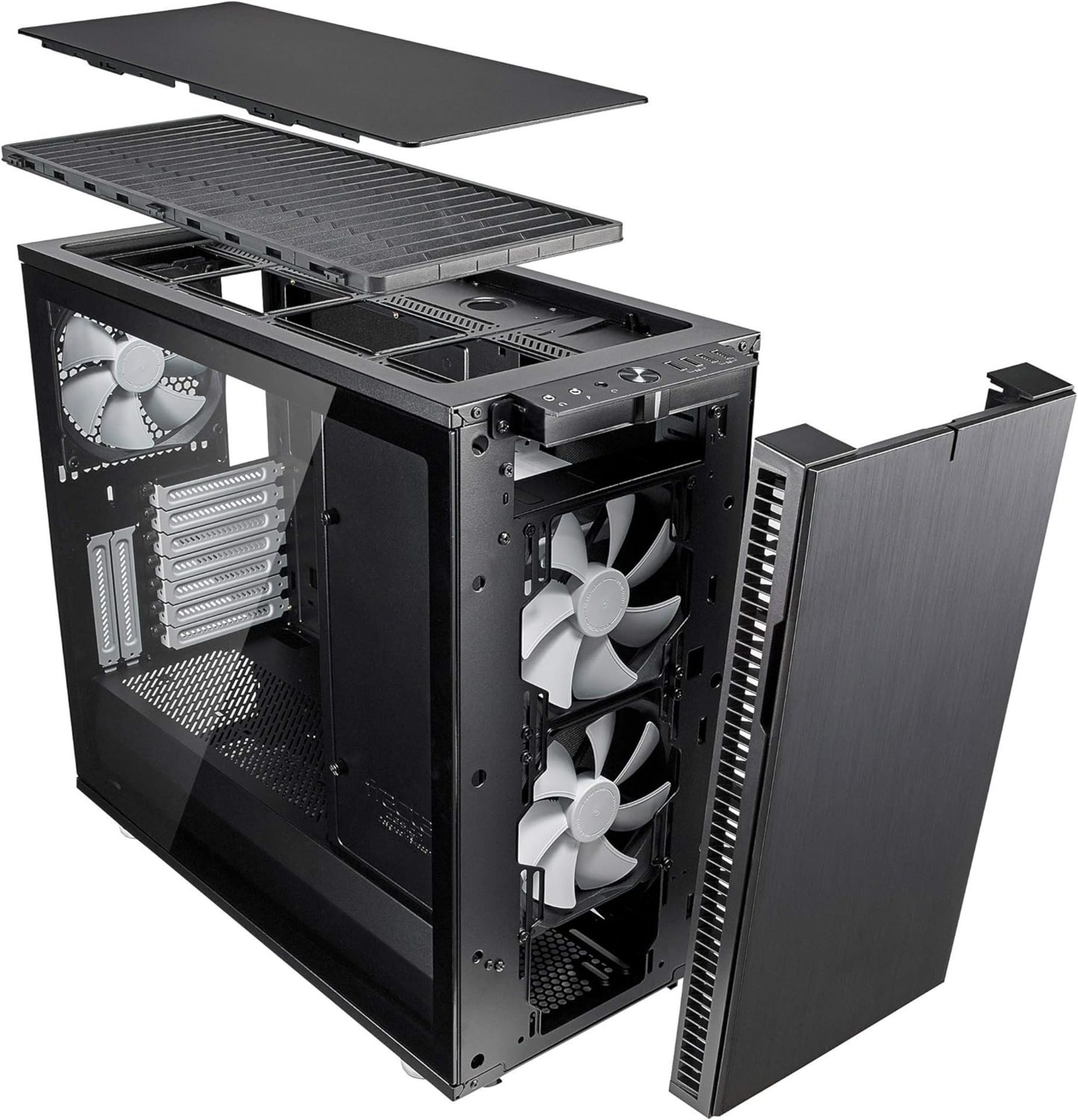 NEW & BOXED FRACTAL DESIGN Define R6 Mid Tower ATX Computer Case- BLACK. RRP £161.94. (R6-7). - Image 8 of 8
