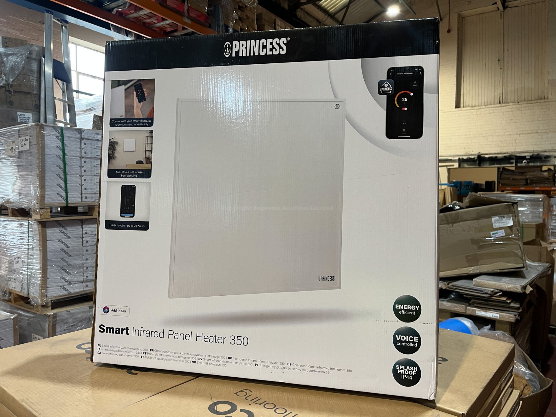 BRAND NEW PRINCESS SMART INFARED PANEL HEATER 350 R15-9