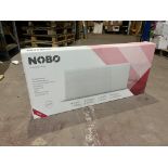 2 X BRAND NEW NOBO 1250W TOP OUTLET PANEL HEATERS R11-15