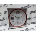 24 X BRAND NEW QUARTZ COPPER WALL CLOCKS R10-5