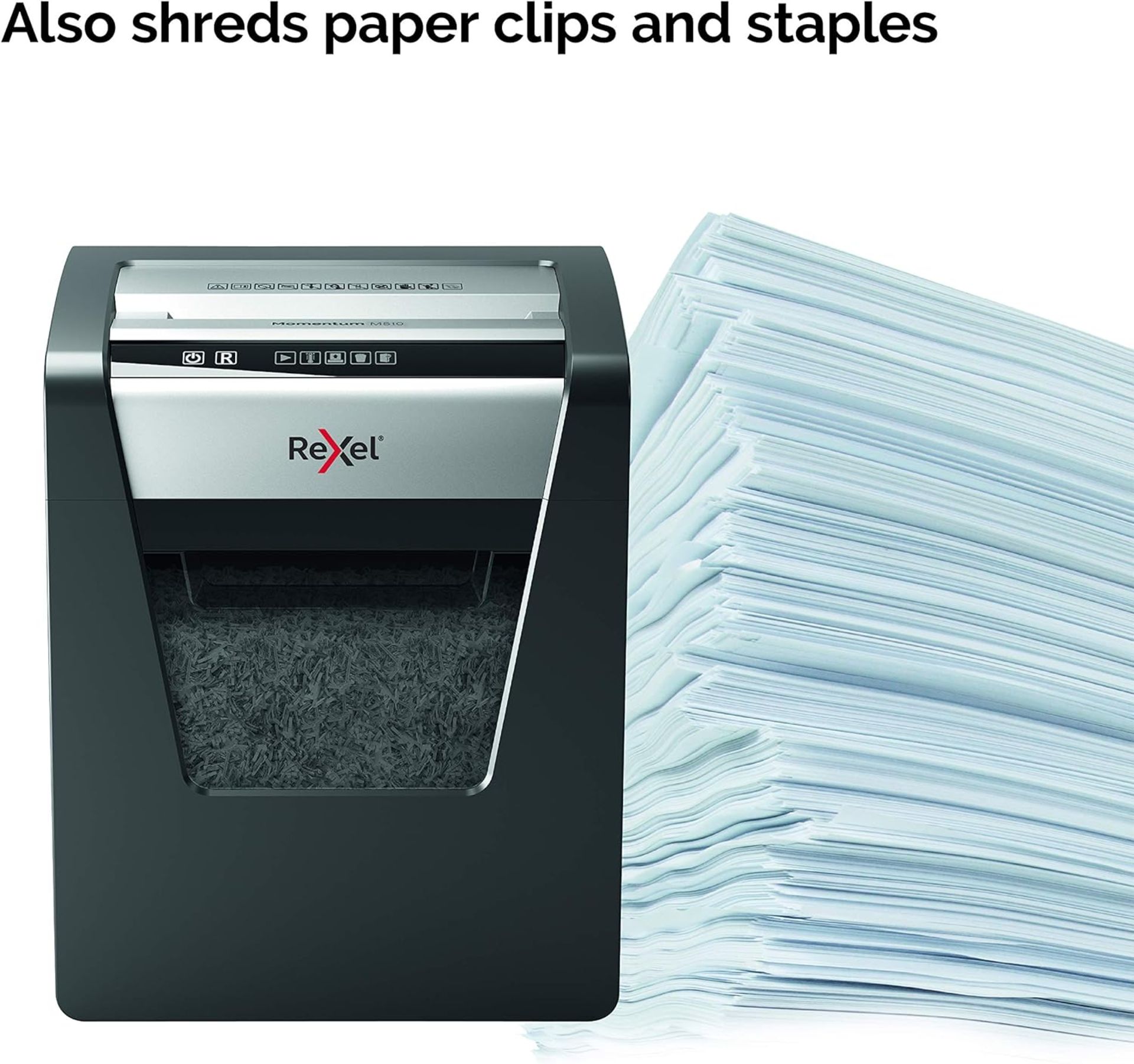 NEW & BOXED REXEL Momentum M510 Micro Cut Paper Shredder. RRP £353. (R15-12). Micro-cut shredder for - Image 4 of 7