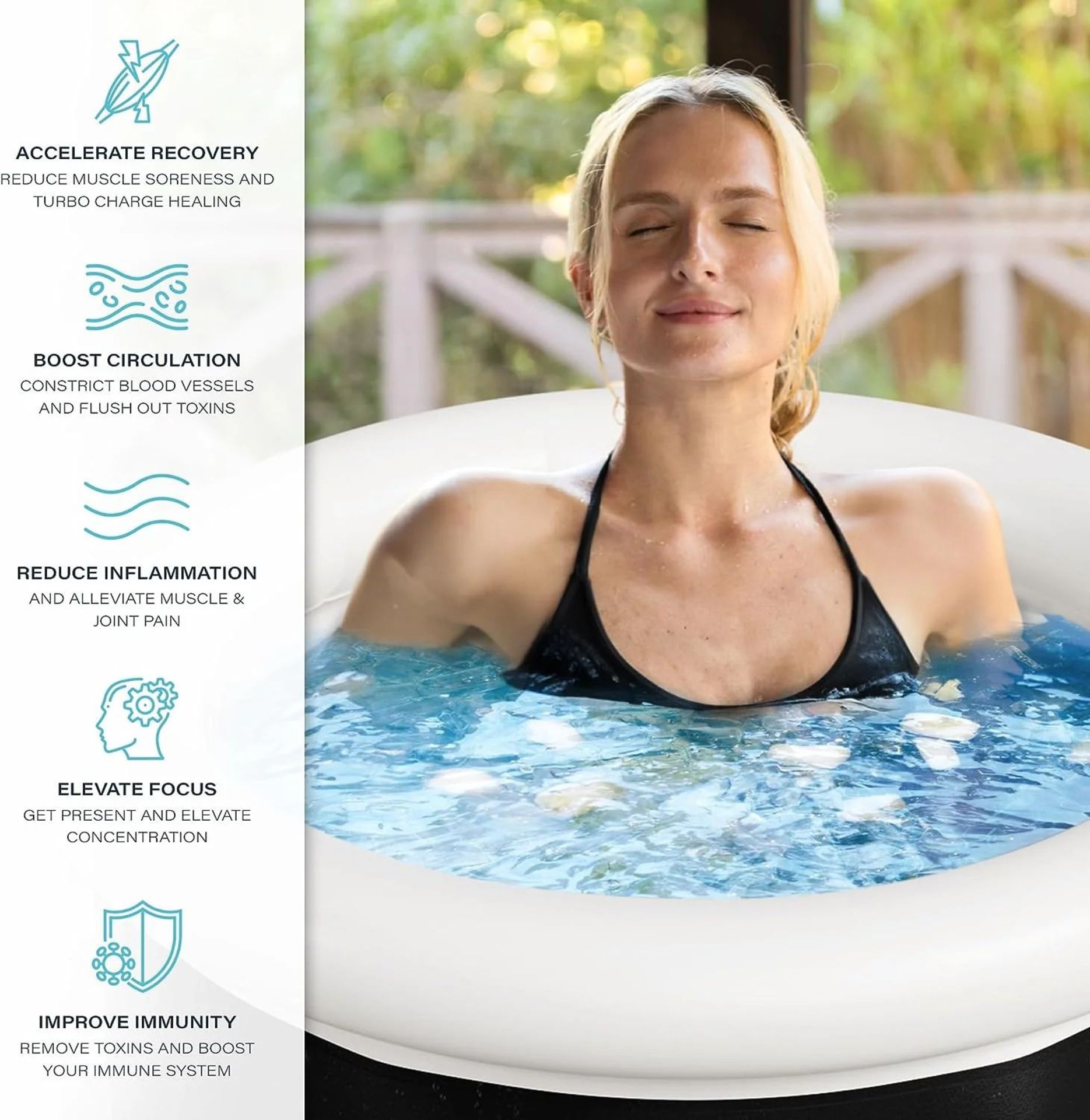 New & Boxed Hydros 320L Ice Plunge Baths. This portable ice bath tub is perfect for athletes looking - Bild 4 aus 5