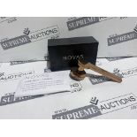 4 X BRAND NEW B0110PCU POLISHED COPPER 01 LEVER ON ROSE NOVAS DOOR HANDLES RRP £100 EACH R11-14