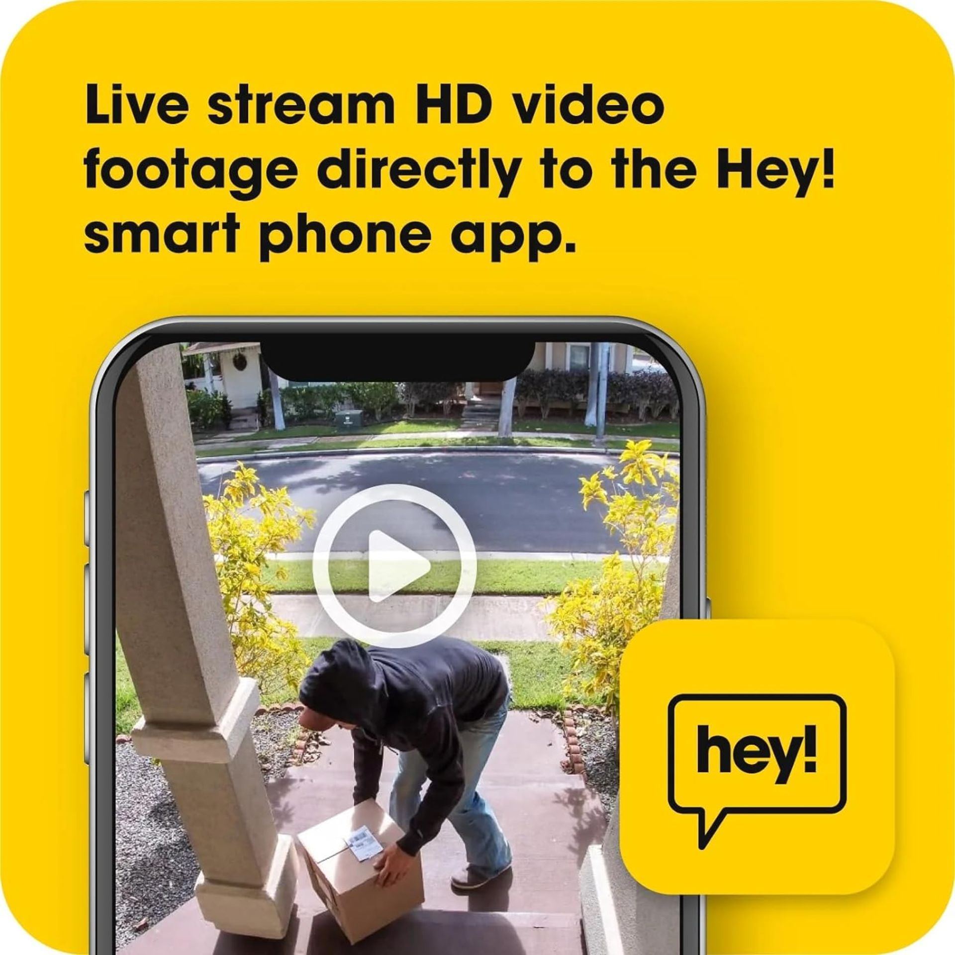 NEW & BOXED HEY! SMART Wireless Video Doorbell. RRP £79.99 EACH. Wifi Doorbell Security Camera - Bild 2 aus 6