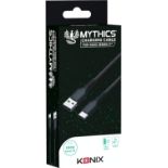 25x BRAND NEW KONIX MYTHICS 3 METRE CHARGING CABLE FOR XBOX SERIES X CONTROLLERS. (R16-13)