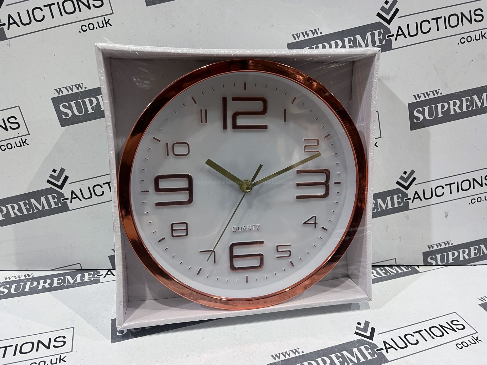 24 X BRAND NEW QUARTZ COPPER WALL CLOCKS R10-5