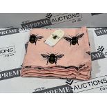 32 X BRAND NEW SETS OF 4 PINK COTTON COASTERS R10-5