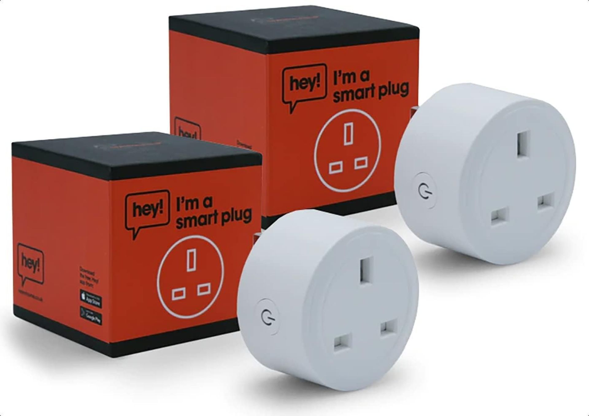 5x NEW & BOXED HEY! SMART Plug 2 Pack for Alexa and Google Home Devices. RRP £32.99 EACH. Smart Plug