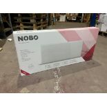 2 X BRAND NEW NOBO 1250W TOP OUTLET PANEL HEATERS R11-15