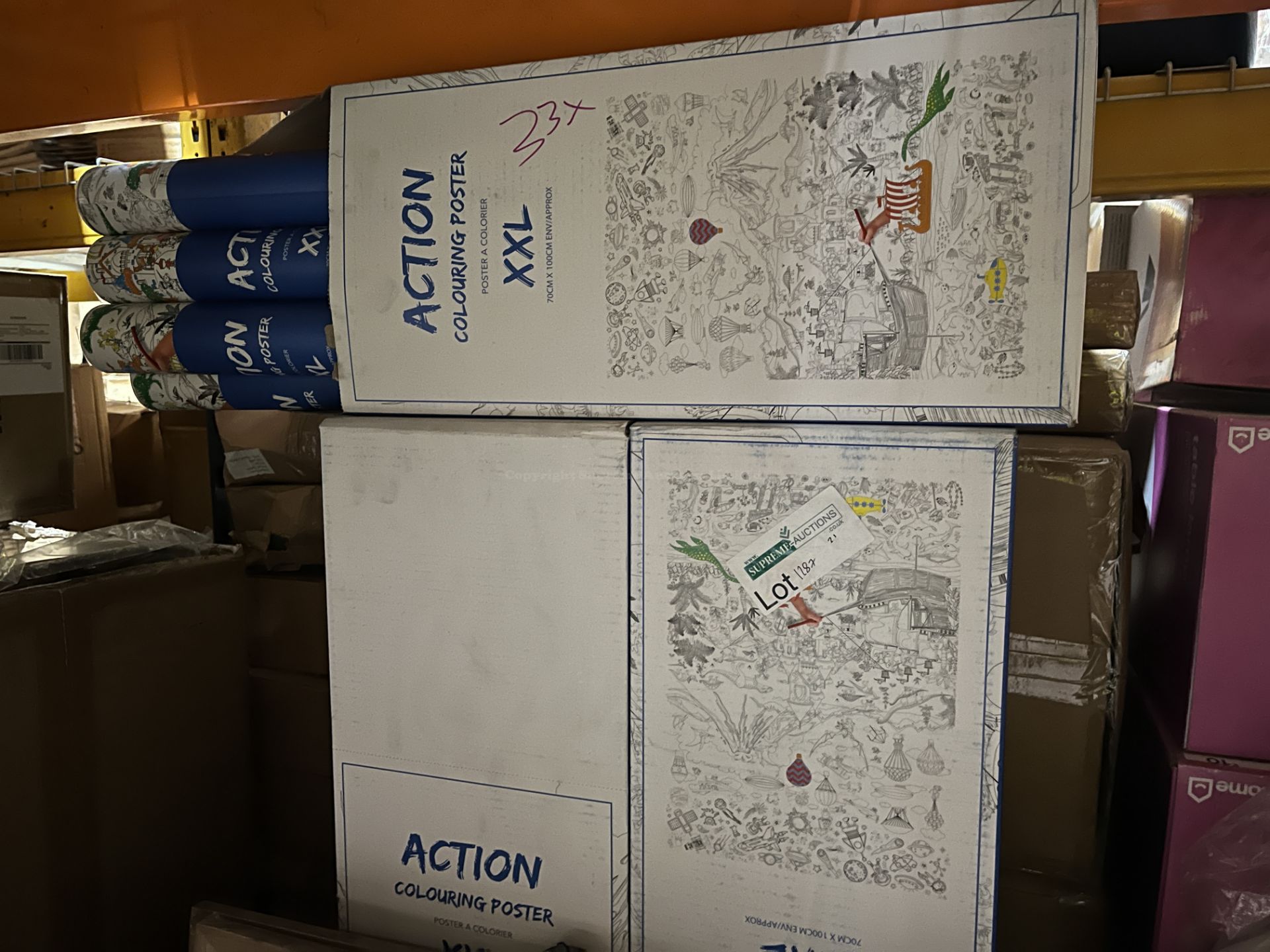 33 X BRAND NEW XXL ACTION COLOURING POSTERS R10-7