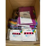 52 PIECE MIXED STATIONARY LOT INCLUDING PACKS OF MARKERS ETC R15-2