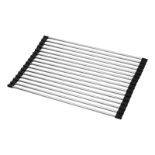 30x BRAND NEW ISLAND ACCESSORIES ROLL UP STAINLESS SINK DRAINER MATS. (R13-8)