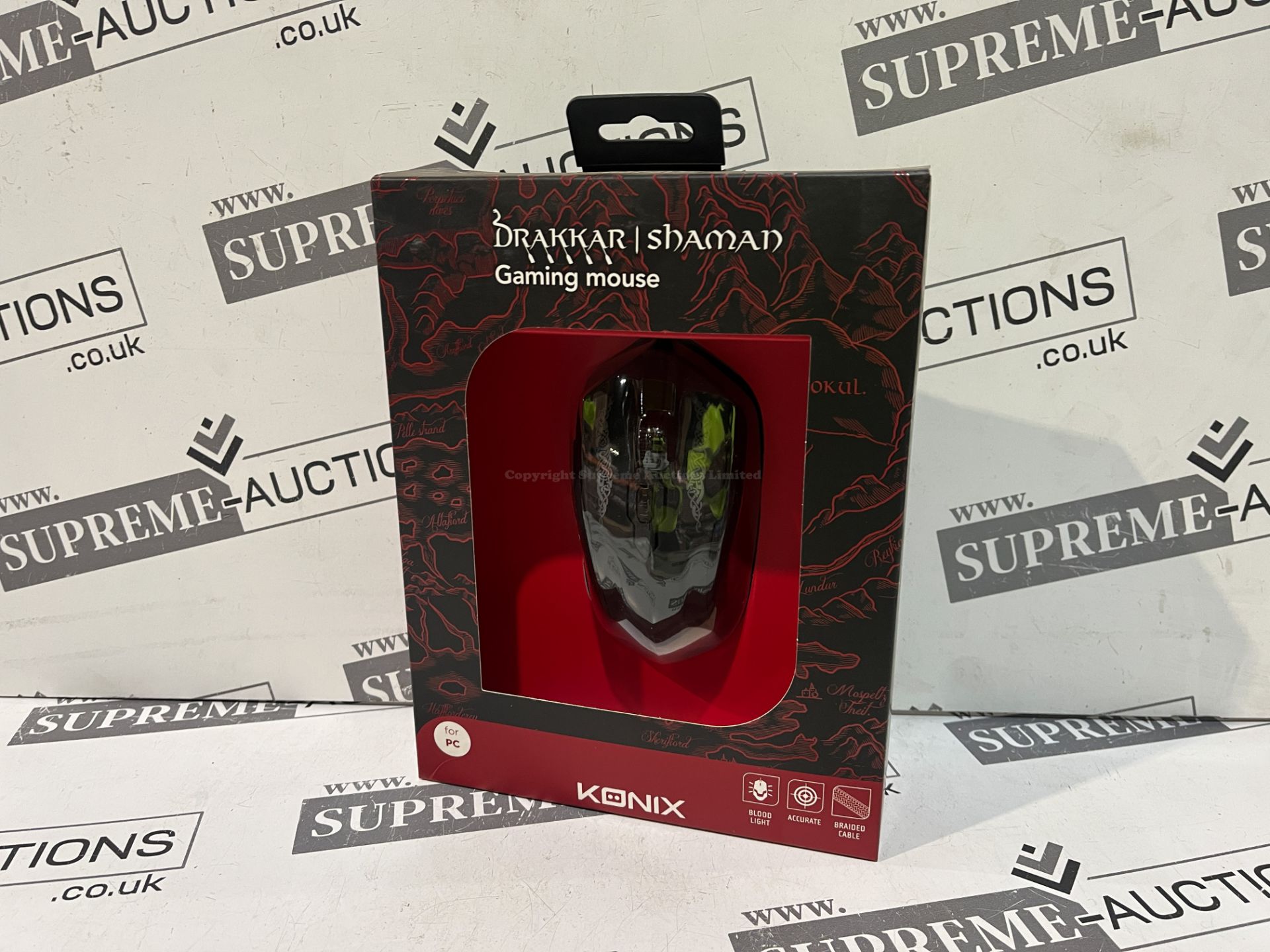 10x BRAND NEW KONIX DRAKKAR SHAMAN GAMING MOUSE. (R15-10)