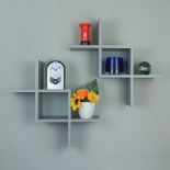 14 X GATTON CRISS CROSS SHELVING (COLOURS MAY VARY) R9-11