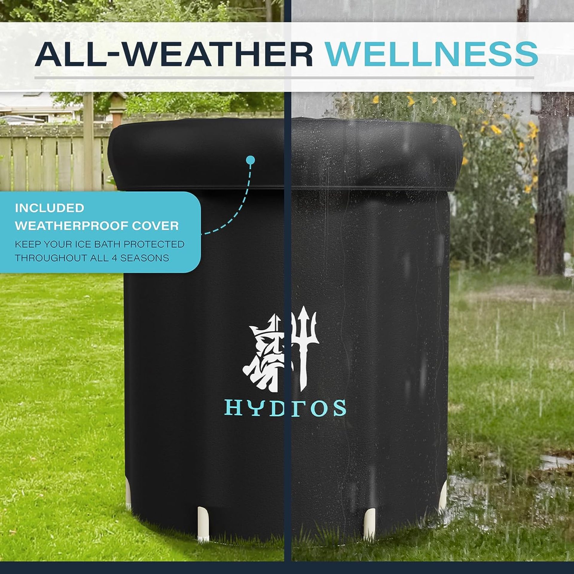 New & Boxed Hydros 320L Ice Plunge Baths. This portable ice bath tub is perfect for athletes looking - Bild 5 aus 5