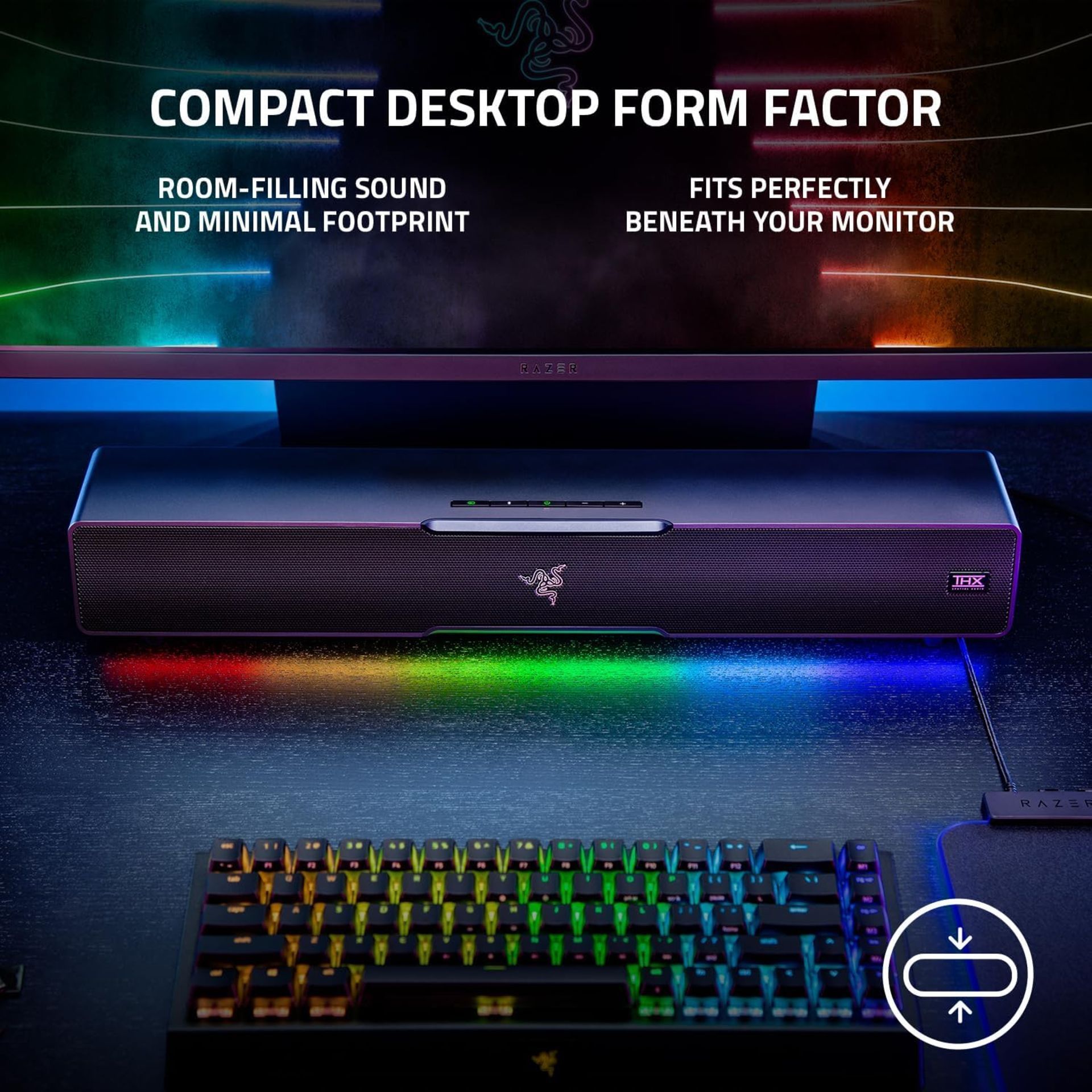 BRAND NEW FACTORY SEALED RAZER Leviathan V2 PC Gaming Soundbar & Subwoofer Whith Chroma RGB. RRP £ - Bild 4 aus 7