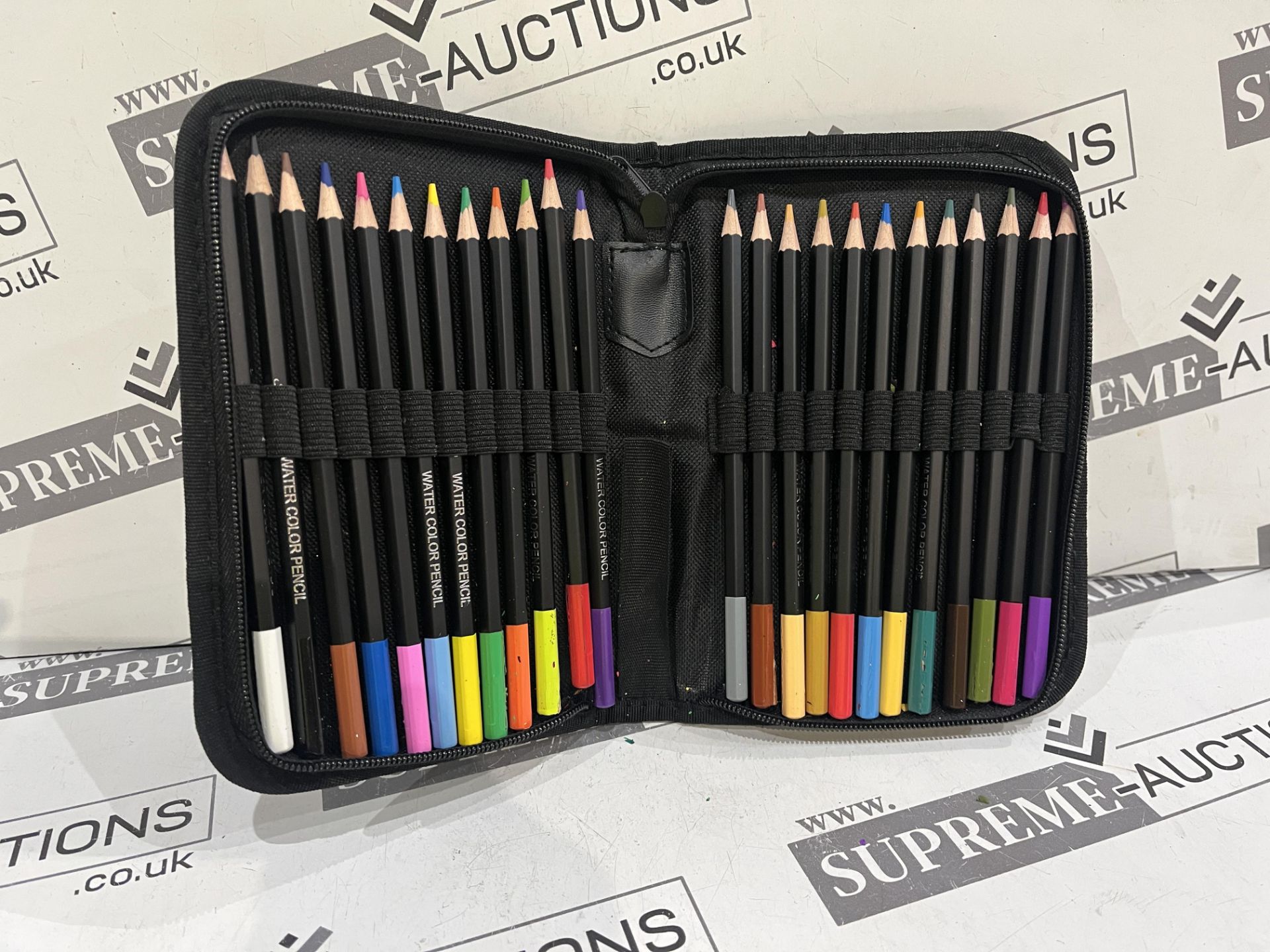 12 X BRAND NEE 24 PIECE JABINA LONDON WATERCOLOUR PENCIL SETS WITH PENCIL CASE R6.7/5.7/3.1