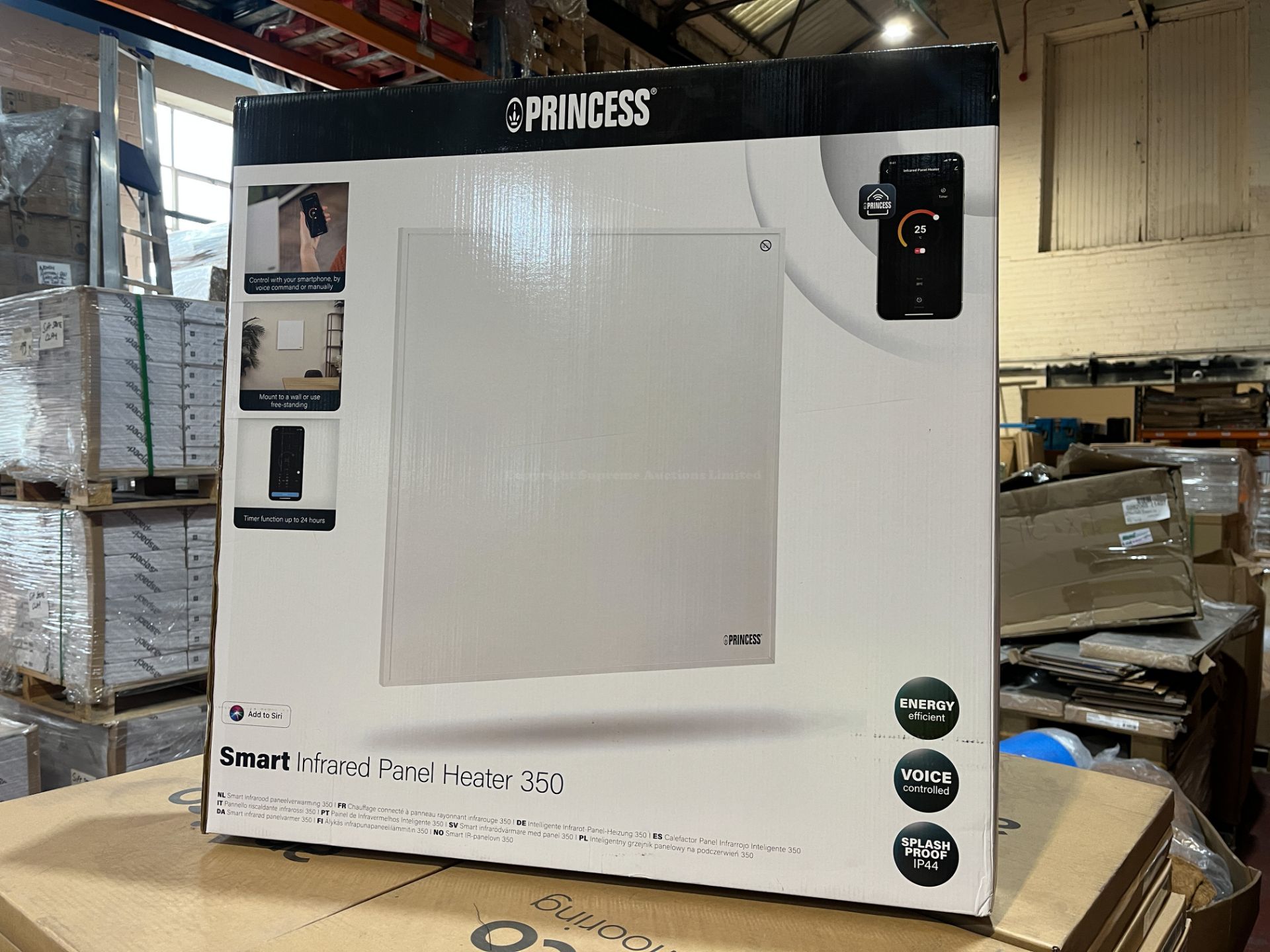 BRAND NEW PRINCESS SMART INFARED PANEL HEATER 350 R15-9