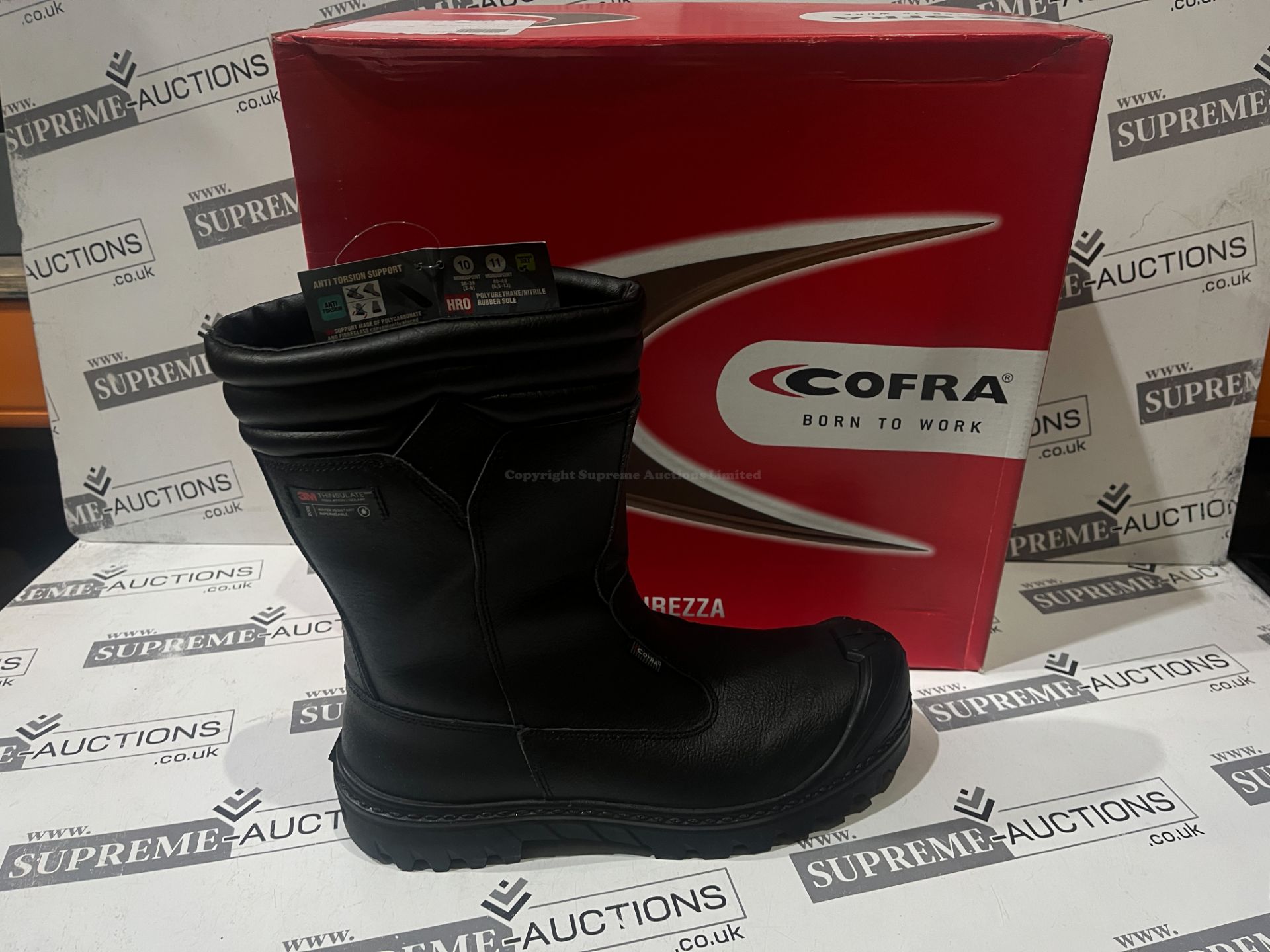 5 X BRAND NEW PAIRS OF COFRA NEW MALI PROFESSIONAL WORK BOOTS SIZE 11 R9-2