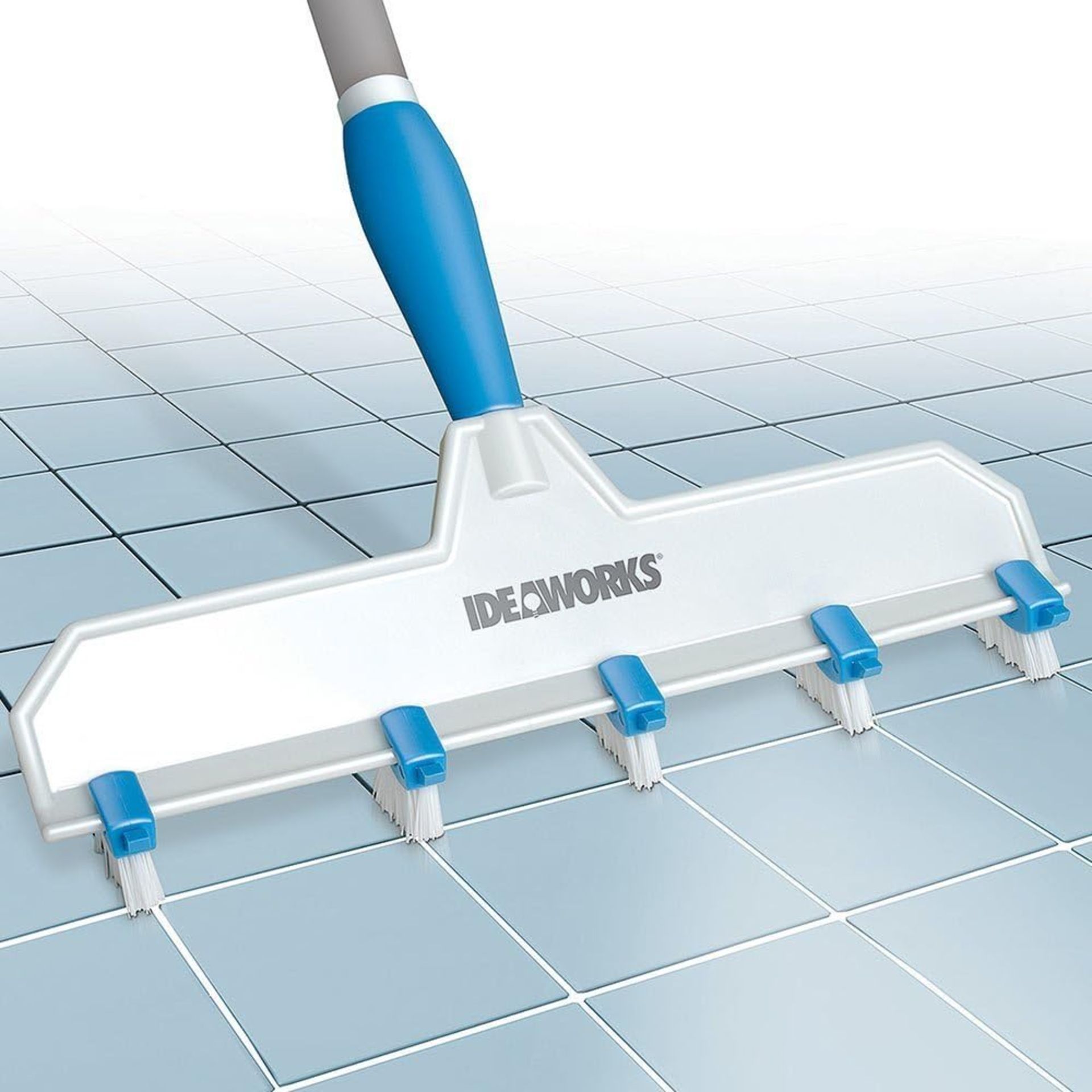 20 X BRAND NEW ADJUSTABLE HANDHELD GROUT CLEANING TOOLWITH SOFT GRIP HANDLE AND 8 MINI BRUSH HEADS - Image 2 of 2