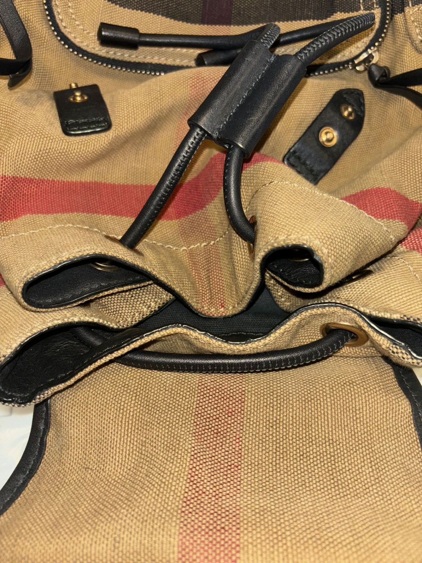 Genuine Burberry Canvas Backpack. RRP £895.00. WITH TAGS 100D/30 - Image 11 of 12