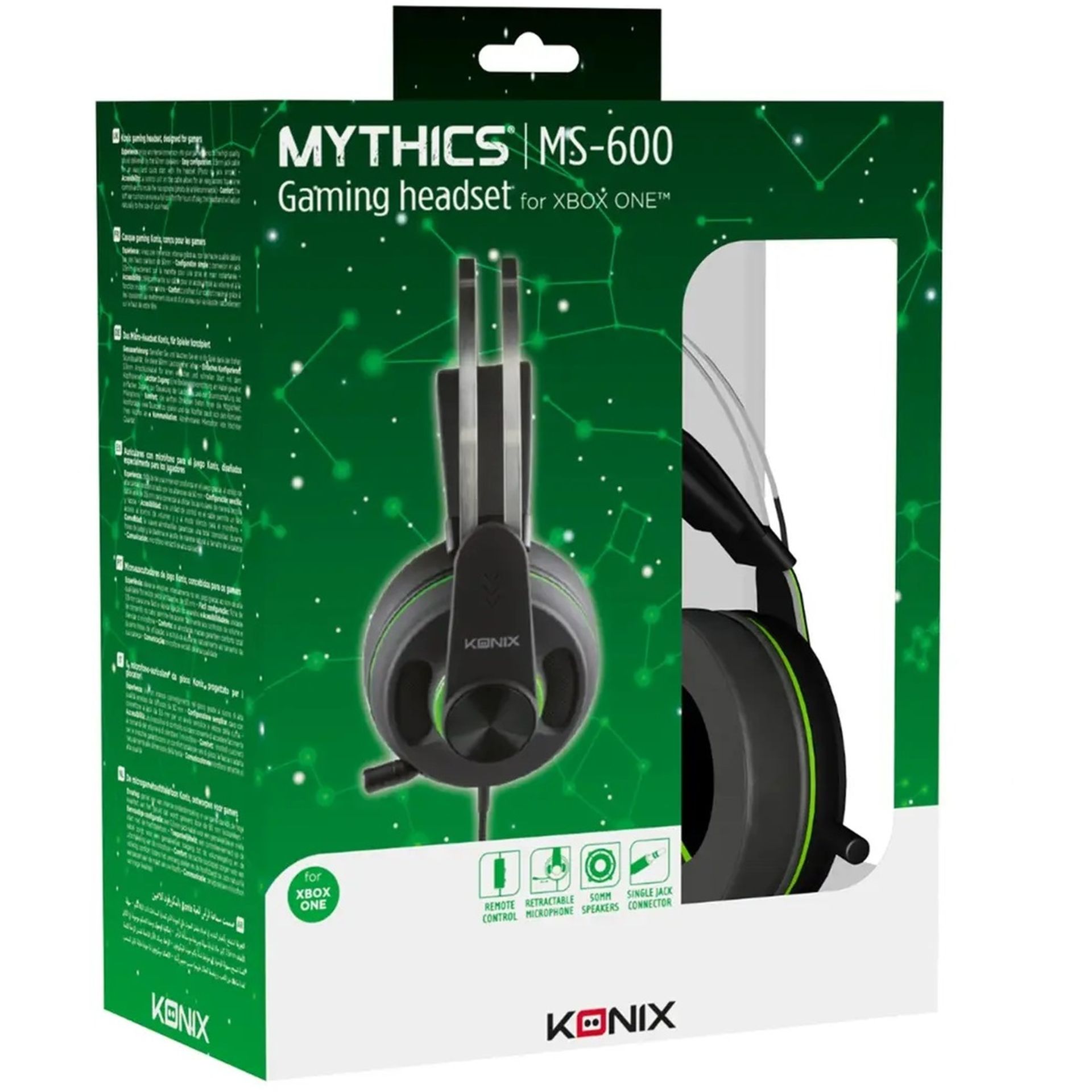 6x BRAND NEW KONIX MYTHICS MS-600 GAMING HEADSETS FOR XBOX. (R15-10)