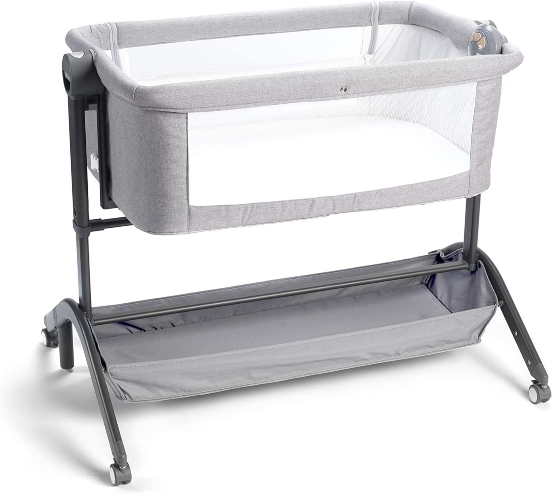 Nuby Sleep By Me Crib R10-6, This versatile and stylish crib helps you and your little one grab some