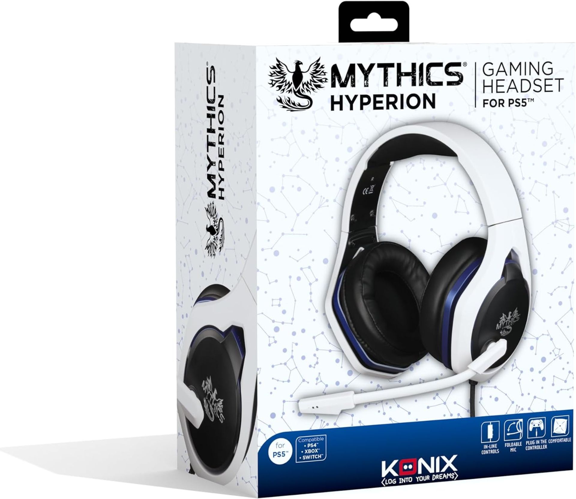 6 X BRAND NEW KONIX MYTHICS HYPERION GAMING HEADSETS FOR PS5 R15-7