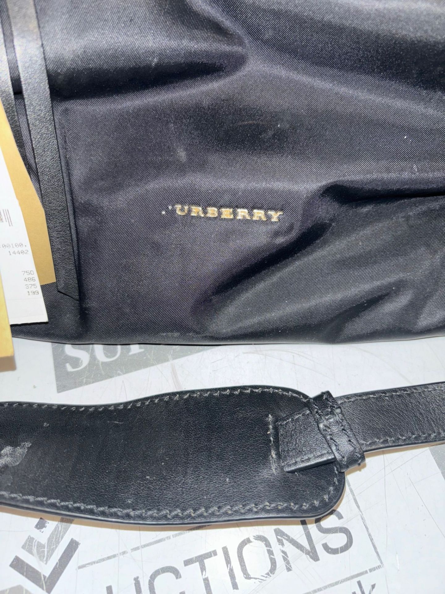 Genuine Burberry black nylon diaper tote, includes changing mat. 10/28 - Image 4 of 8