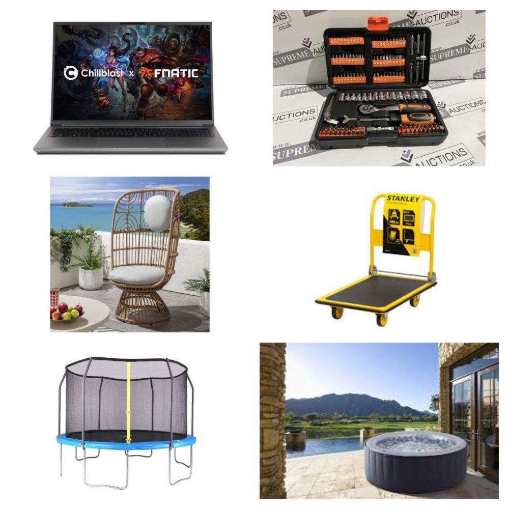 TRADE LIQUIDATION SALE INCLUDING TOOLS, TOYS, HIGH END GAMING TECH, FURNITURE, COSMETICS, DIY, GARDEN, POWER TOOLS AND MUCH MORE