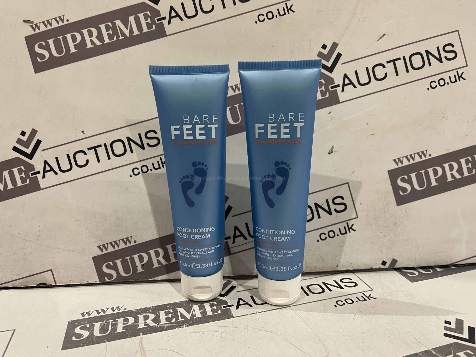 20 X BRAND ENW SETS OF 2 BARE FEET 100ML CONDITIONING FOOT CREAM R16-2