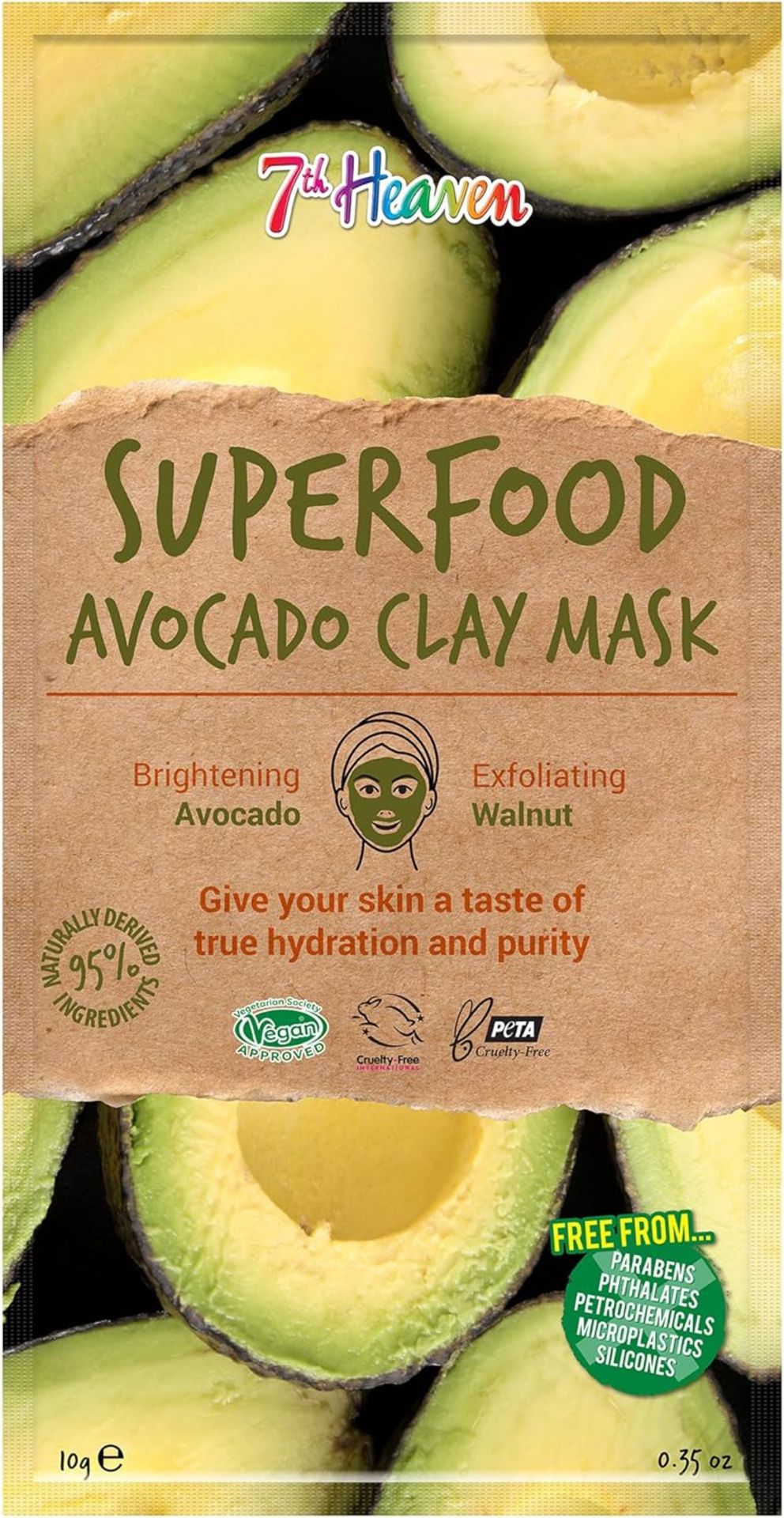 197 X BRAND NEW 7TH HEAVEN SUPERFOOD AVOCADO CLAY FACE MASKS R16-11