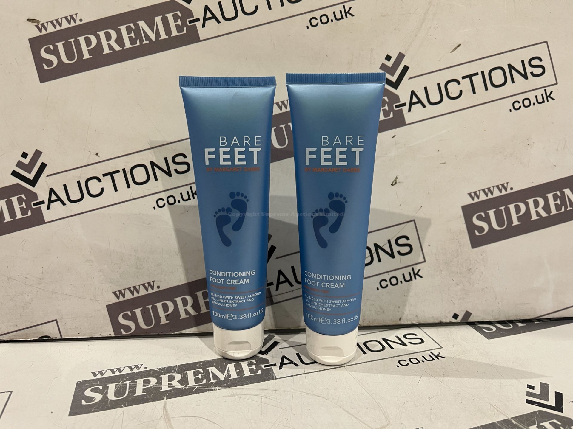 20 X BRAND ENW SETS OF 2 BARE FEET 100ML CONDITIONING FOOT CREAM R16-2