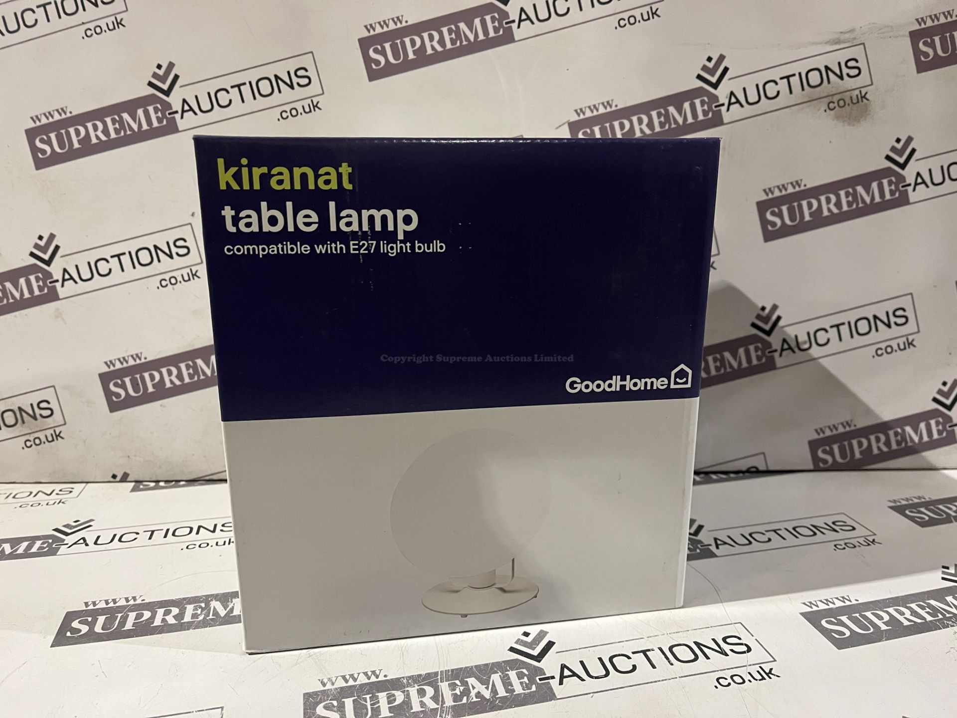 12 X BRAND NEW KIRANAT WHITE TABLE LAMPS R13-13