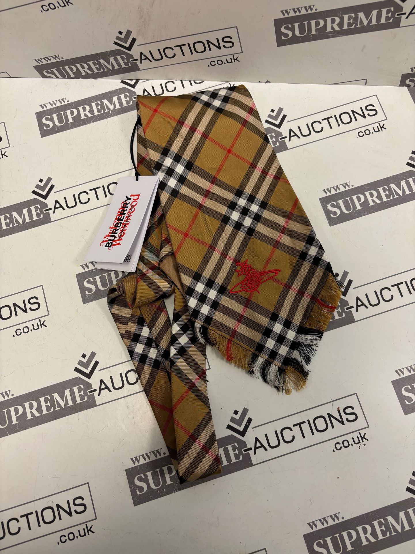 (No Vat) Burberry Vivienne Westwood Collaboration Large Retro Tie. With tags! - Image 3 of 3