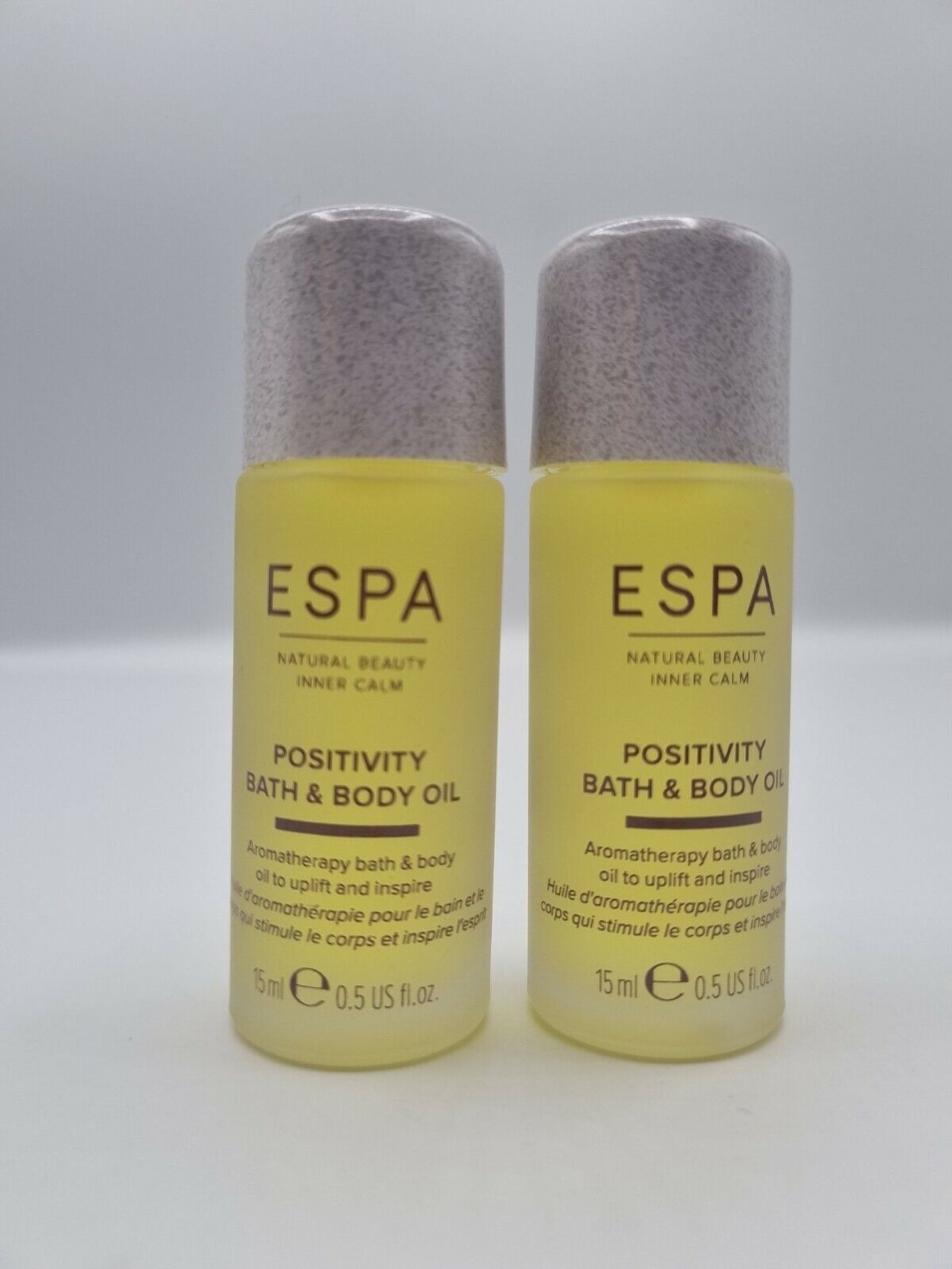 33 X BRAND NEW ESPA 15ML POSITIVITY BATH AND BODY OIL EBR5